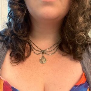 Vintage Mercury Dime on Stainless Steel Chain, 15-18” adjustable length necklace